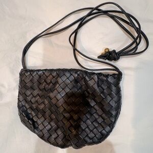 Bottega Veneta Nappa Intrecciato mini bulb bag black